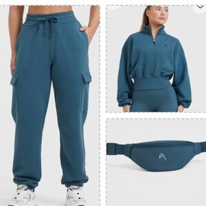 Oner active jogger set with bag in lake blue
